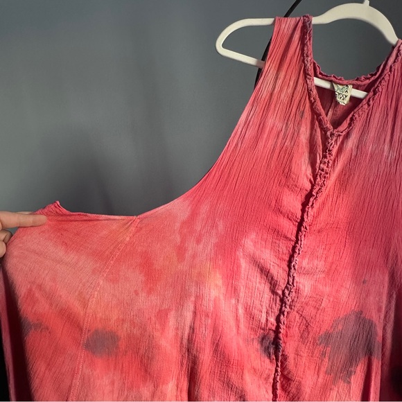 Jaded Gypsy Flowy Pink Sleeveless Dress - Picture 4 of 6